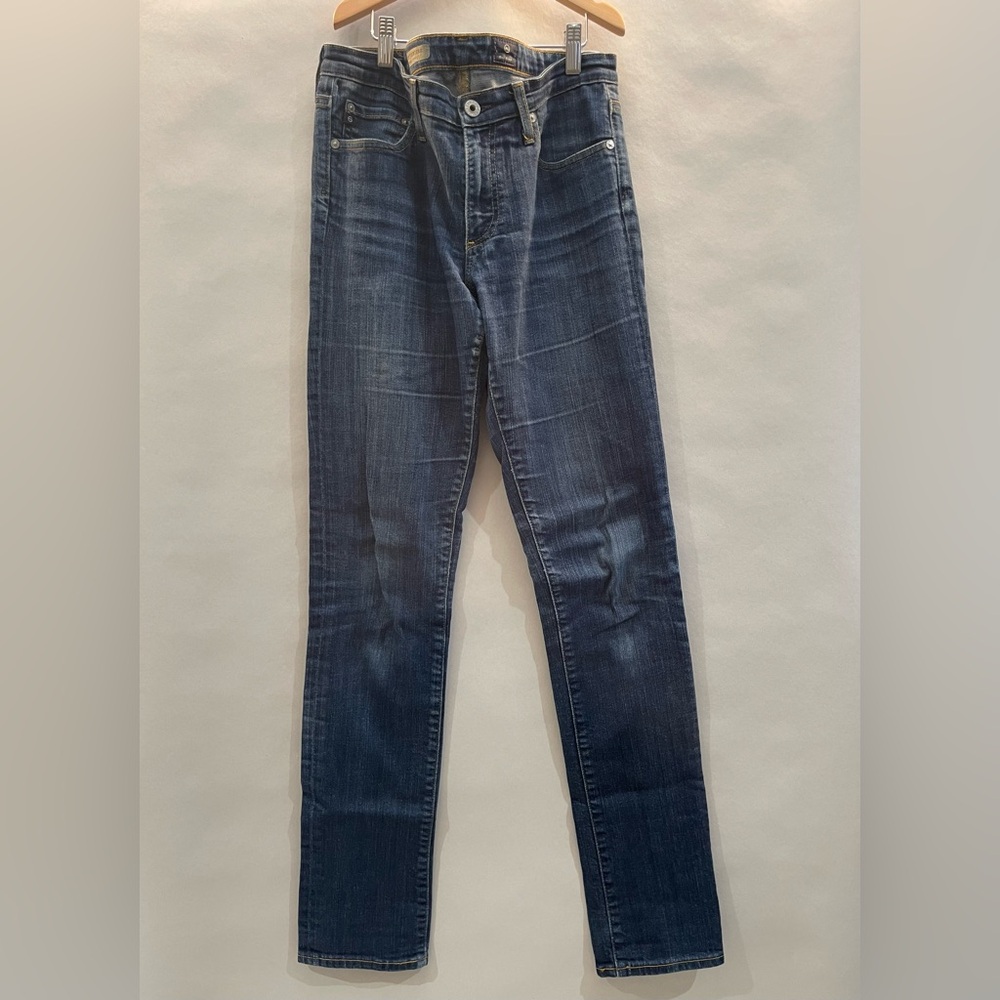 AG The Premiere low rise skinny straight dark denim, size 29R, inseam 32 inches